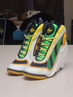 Adidas X Jeremy Scott JS Crazy 97 wedge casual hi top sneakers size 8